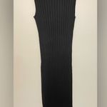 Pink Rose Sleeveless Rib Knit Midi/Maxi Sweater Dress, Black, Size M, NWOT Photo 0