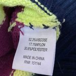 Lea & Viola  Women's Multicolor Striped Colorblock Long Sleeve Sweater Top Size M Photo 3