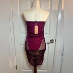 SheIn Women Diva Plus Ruched Mesh Tube Bodycon Dres Size L Photo 5