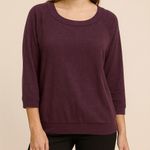 Market & Spruce  Purple Long Sleeve Knit Top Women’s Large NWT Soft Casual Photo 0