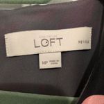 Loft  striped summer medium petite dress pink black grey‎ Photo 6