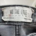 We The Free  Jeans Womens 25 Distressed Faded Black Embroidered Floral Cropped Photo 5