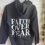 Faith Over Fear Hoodie Black Photo 0