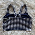 Aerie Gingham Square Neck Sports Bra Navy & White Size XXL Photo 5