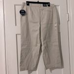 Karen Scott  Tummy Control Comfort Waist Khaki Capri Photo 1
