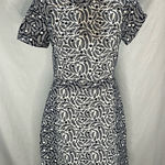 Boden Leaf Print Cap Sleeve Full Zip Fitted Bodice Mini Dress Size undefined Photo 0