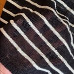 Alice + Olivia  Black White Striped Long Sleeve Photo 2