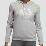 Adidas  grey hooded fleece lined sweatshirt size sml Photo 0