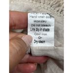 Valentina Naldi 100% Linen Tank Top Tunic Beige Womens Large Boho Beachy Flowy Photo 5