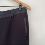 Madewell  Satin Waist Pockets Business Casual Pants Belt Loops Black Office Work Photo 2