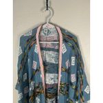 Sundance  Sweater Wrap Poncho Size Medium Large Aztec Tribal Print Loungewear Photo 7