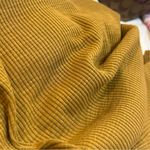 Polagram  Mustard Yellow Long Sleeve Blouse large square elastic neck. Photo 5