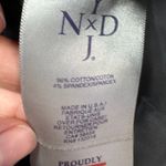 NYDJ Jeans Womens Size 6 Black Legging Jeans Quilted Zipper Ankle Moto Stretch Photo 5