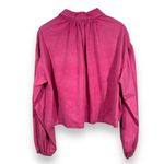 POL Pink Cropped Button Down Shirt Photo 6