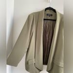 Quince Olive Green Stretch Crepe Women's Open Blazer Size Large Photo 7