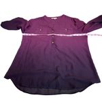 Dress Barn  sheer purple blouse Photo 2