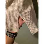 She & Sky Waffle Knit Top Dolman Sleeves Boho Peasant Lagenlook Large Photo 4