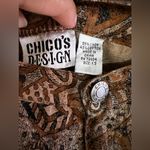 Chico's CHICO’S DESIGN SIZE 1.5 BEIGE BROWN Dress Pants 55% Linen 45% Cotton. Photo 13