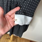 ZARA  Black and White Polka Dot Contrast Mini Dress Photo 8