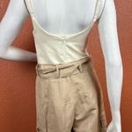 EXPRESS  Women's Beige Utility Jumpsuit Size Small Photo 3