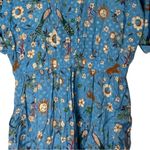 Carolina K Pant Floral Jacquard Jumpsuit Pantsuit Medium Blue Photo 12