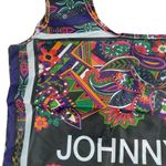 Johnny Was Reusable Shopper Tote Bag Foldable Abstract Floral Print Photo 3