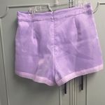 TCEC  New Purple Lavender Spring Shorts Size Large Chiffon Overlay Photo 4