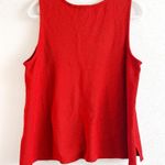 Eileen Fisher Tank Top Red (Crimson) Lightweight Organic Cotton Tank Sz L GUC Photo 7