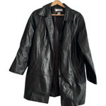 Preston & York  Black Leather Jacket Sleek Contemporary Style Photo 0