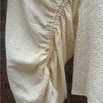 Prómesa Promesa Romantic Blouse Top Womens Size Medium Puff Sleeve Cream Off White Fairy Photo 6