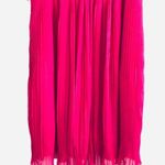 White House | Black Market WHBM Dress 4 Crimson Red Flowing Micro Pleated Holiday Christmas Party Cocktail Photo 4