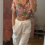 American Vintage Vintage LF floral Hawaiian print crop top Photo 0