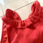 DO+BE Coral Ruffle Top with Back Ties Sz L Photo 1