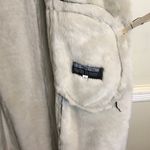 Marvin Richards  Long Suede Coat size L Brown Cream Faux Fur Lined Photo 4