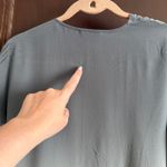 Eileen Fisher  | Gray and White Ombre Silk Open Front Cardigan Blouse Extra Small Photo 3