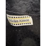 Helen Hinson Crochet Tank Top Small Black Open Knit Boho Festival Hippie Goth Photo 6