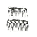 Vintage Silver Metal Hair Comb Clips For Bridal & DIY Accessories Photo 0