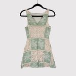 Sofie The Label Dress Green Carmine Patchwork Crochet Mini Cottagecore Small Photo 2