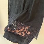 Michael Lauren Revolve  Black Raw Hem Sleeveless Tank Lace XS Photo 1