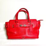 Coach  Leather Handbag Red Color MSRP $450 Photo 3