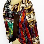 Adore Boho Artsy Patchwork Cowl Jacket Sz S Photo 6