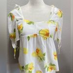 Saks 5th Avenue Brand: Saks Fifth Avenue
Pretty Yellow Lemons Blouse Sz XS Photo 2