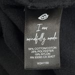 Nic+Zoe Easy Charm Black Mock Neck Puff Sleeve Quarter Zip Sweater Womens Medium Photo 8