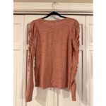 We The Free  Natasha pink ruched puff sleeve long sleeve top small Photo 4