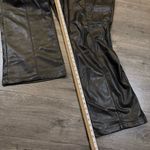 Torrid NWT Pintuck Trouser Boot Faux Leather High Rise Pant Deep Black 26 Tall Photo 5