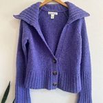 Y2K Deep Periwinkle Collared Cardigan size medium Photo 0