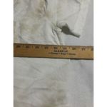 Millbon USA Distressed Beige Linen Blend Short Sleeve Collared Shirt Women L Tan Size L Photo 3