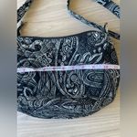 Vera Bradley  Black and White Paisley Shoulder Bag Photo 9