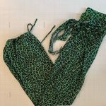 Buffbunny Collection BuffBunny Odyssey Mesh Beach Cover Up Pants Green Leopard XS NWOT Photo 1