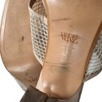 ZARA Mesh Stiletto Mules Nude Cream Size 10 / 41 Photo 8